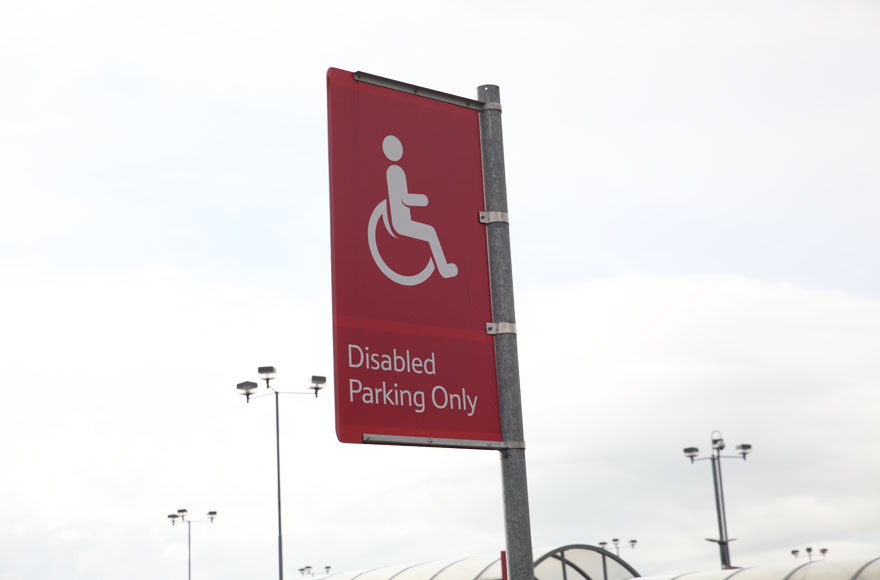 Convenient parking for Disabled Badge Holders